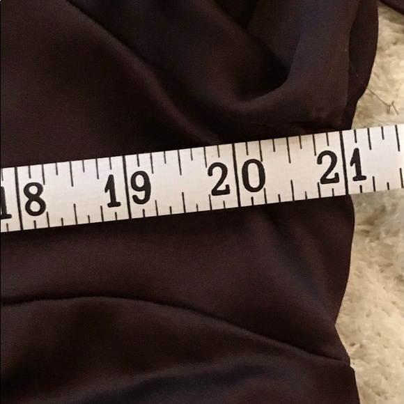 H&M BNWT Women’s Chocolate Brown Floral Tie Dress Size M - Picture 6 of 9